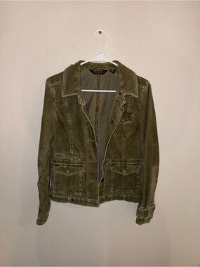 Olive Green Corduroy Jacket - Women